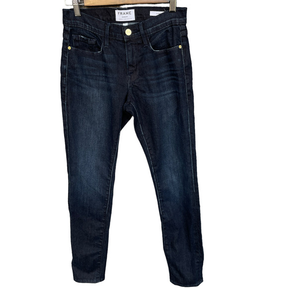 Frame Le Garcon River Road Dark Wash Slim Jeans Size 24 - Picture 1 of 11